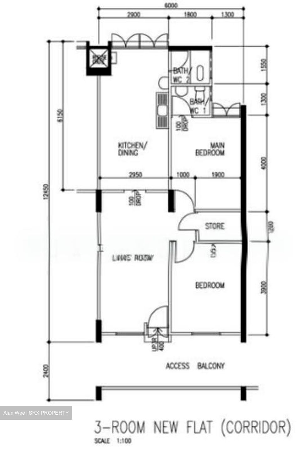 Blk 144 Bukit Batok West Avenue 6 (Bukit Batok), HDB 3 Rooms #557929141